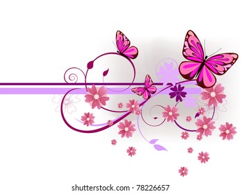 colorful butterflies - vector