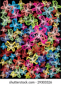 colorful butterfly background
