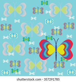 colorful butterfly with background