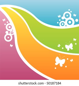 colorful butterfly background