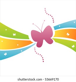 colorful butterfly background