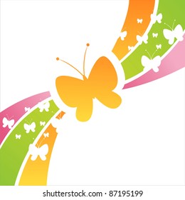 colorful butterfly background