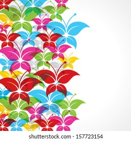 Colorful butterfly background stock vector