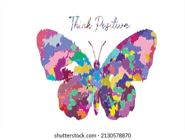 colorful butterfly butterflies and daisies positive quote flower watercolor margarita 
mariposa
stationery,mug,t shirt,phone case fashion slogan  style spring summer sticker and etc Tawny Orange