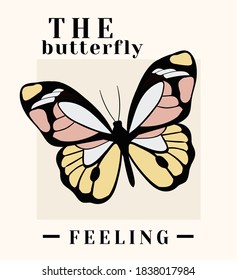 A colorful butterfly flying background