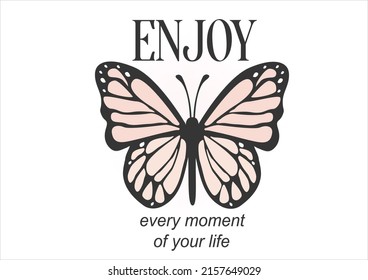 colorful butterfly hand drawn design vector
