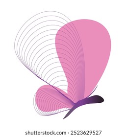 Colorido logotipo de icono de mariposa en un estilo plano y moderno. Perfecto para la naturaleza, la belleza, el bienestar o proyectos relacionados con el medio ambiente. Ideal para su uso en marcas, Sitios web, App y materiales impresos. Formatos EPS y JPG