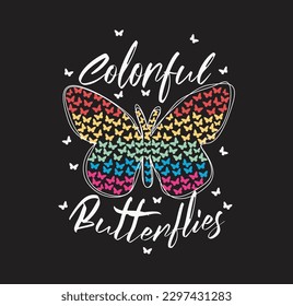 colorful butterfly illustration art design