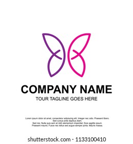 colorful butterfly logo