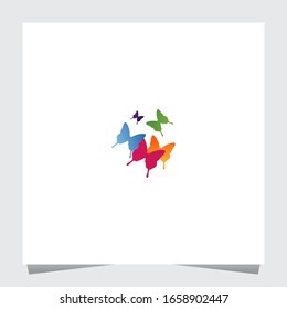 Colorful Butterfly Logo Inspirations Template