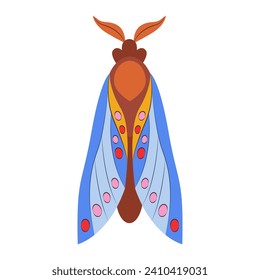 Colorful Butterfly logo isolated. Butterfly illustration. Beautiful insects isolated on white background. Spring summer seasons butterfly. design element. Vector illustration