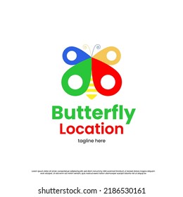 Colorful Butterfly Logo vector design
