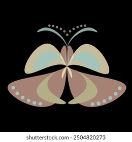 Colorful Butterfly. Multicolored abstract butterfly logo. Vector Set colorful butterflies