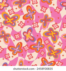 colorful butterfly seamless pattern in vector ,background,fabric,wallpaper,wrapping,cover,etc