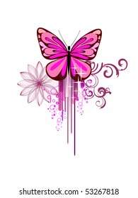colorful butterfly - vector