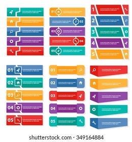 colorful button presentation template Infographic elements flat design set for brochure flyer leaflet marketing advertising