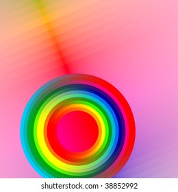 colorful button, vector blur effect