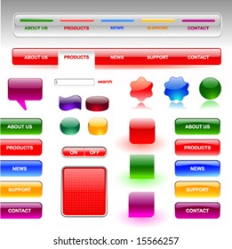 Colorful buttons
