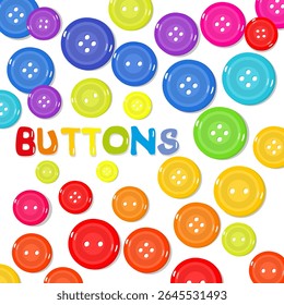 Clipart de Botões Coloridos. Botão Vetor