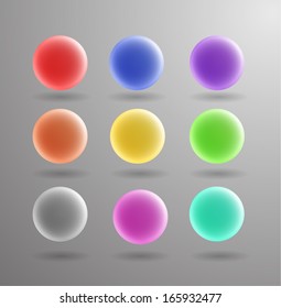 Colorful buttons. Vector eps10