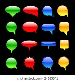 Colorful buttons for web