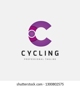 Colorful C Letter Dots Logo Design