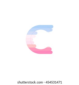 Colorful c Letters, vector design template elements for design