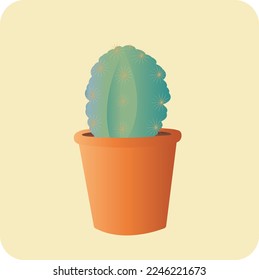 Cactus coloridos en el vector de la olla de Planter