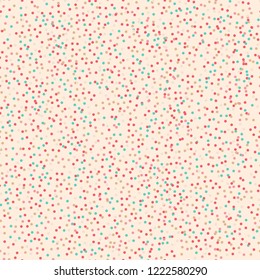 Colorful cake topping dots seamless repeating pattern,use for textile print, party invitation,packaging,menu design,scrapbooking,template