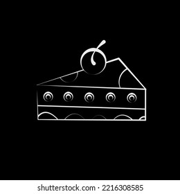 
colorful cake vector icon cute

