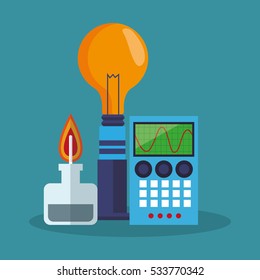 Colorful calculator and laboratory design