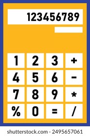 colorful calculator vector art design