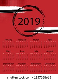 colorful calendar design