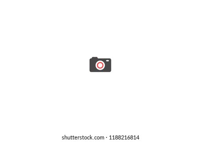 Colorful Camera Icon. Camera Vector Icon. Flat Camera Vector Icon Isolated.