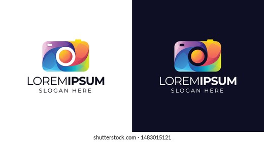 Colorful Camera Logo design concept, ready to use