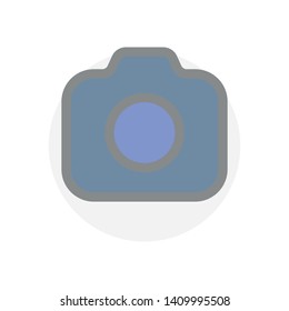 Colorful camera vector icon isolated on white background. Photography symbol modern, simple, vector, icon for website design, mobile app, ui. Vector Illustration