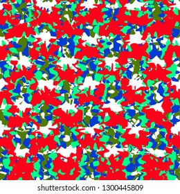 Colorful camouflage. Abstract background. Fashion graphics.