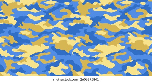 Colorful camouflage pattern for clothing design. Vector military pattern	