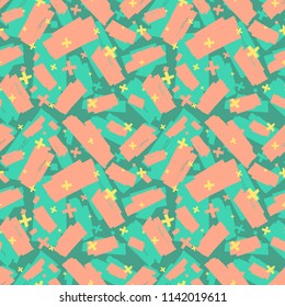 Colorful camouflage seamless pattern. Summer modern background. Military and tropical style