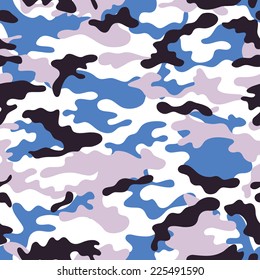 Colorful camouflage vector pattern