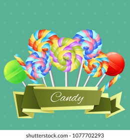 Colorful Candies Composition