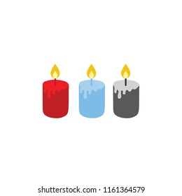 colorful candle icon