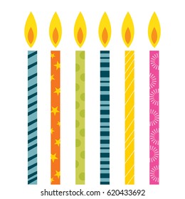 Colorful candles