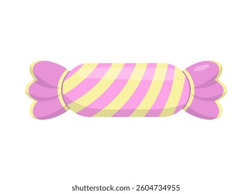 Colorful candy drawing for a love gift. Pink candy.