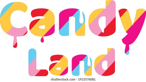 Colorful Candy Land Sweet Logo Logo