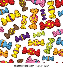 Colorful Candy Seamless Pattern