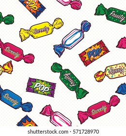 Colorful Candy Seamless Pattern