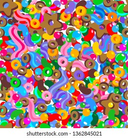 Colorful candy seamless pattern, sweets, candies, seamless pattern, wallpaper, backgrounds