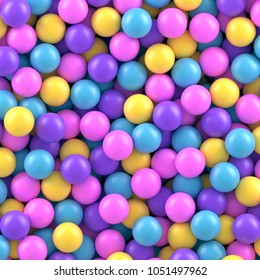 Colorful Candy Sweet Gumballs Vector Background.
