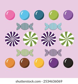 Colorful Candy Vector Art Work